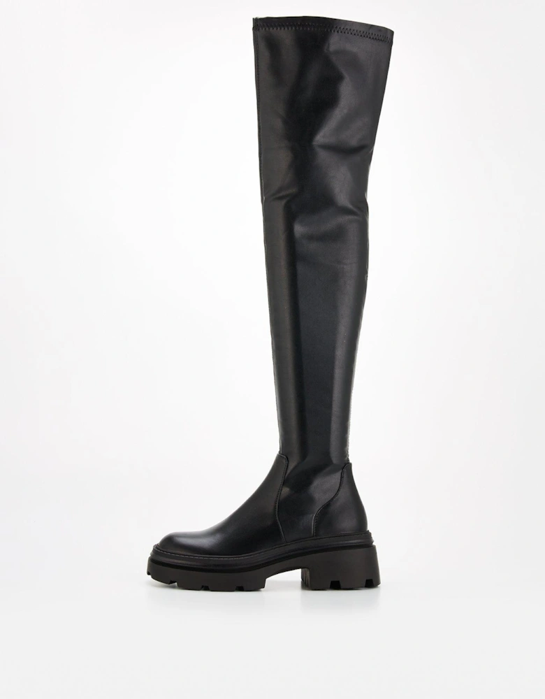 Addisey Knee High Boots - Black