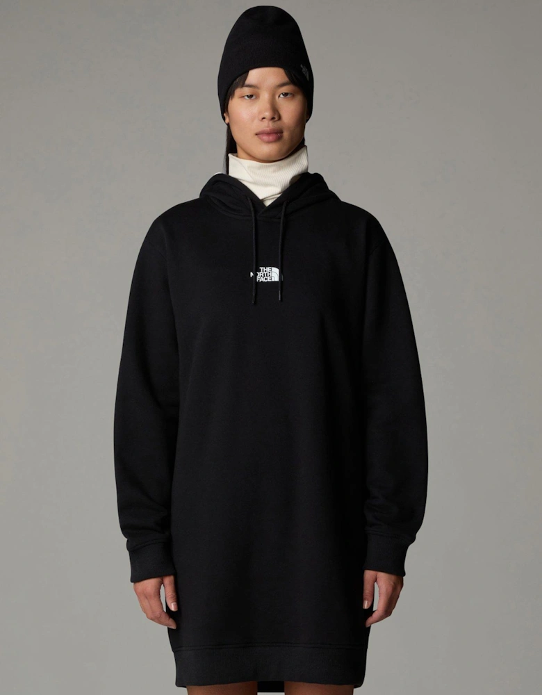 Womens Zumu Hooded Dress - Black