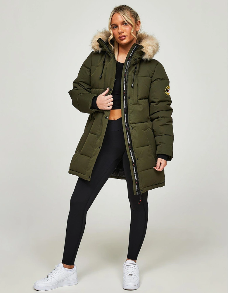 Goshawa Padded Parka - Green