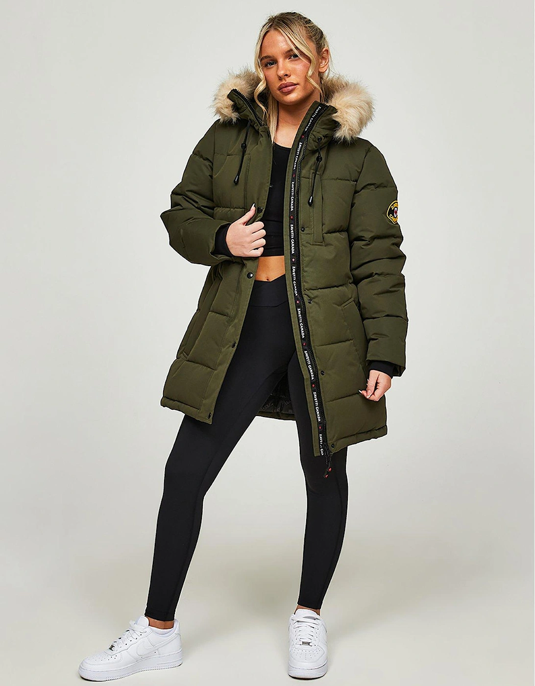 Goshawa Padded Parka - Green