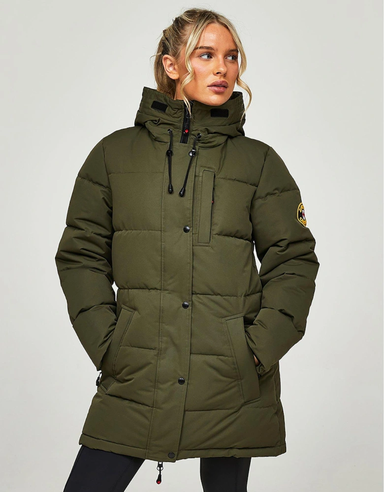 Goshawa Padded Parka - Green