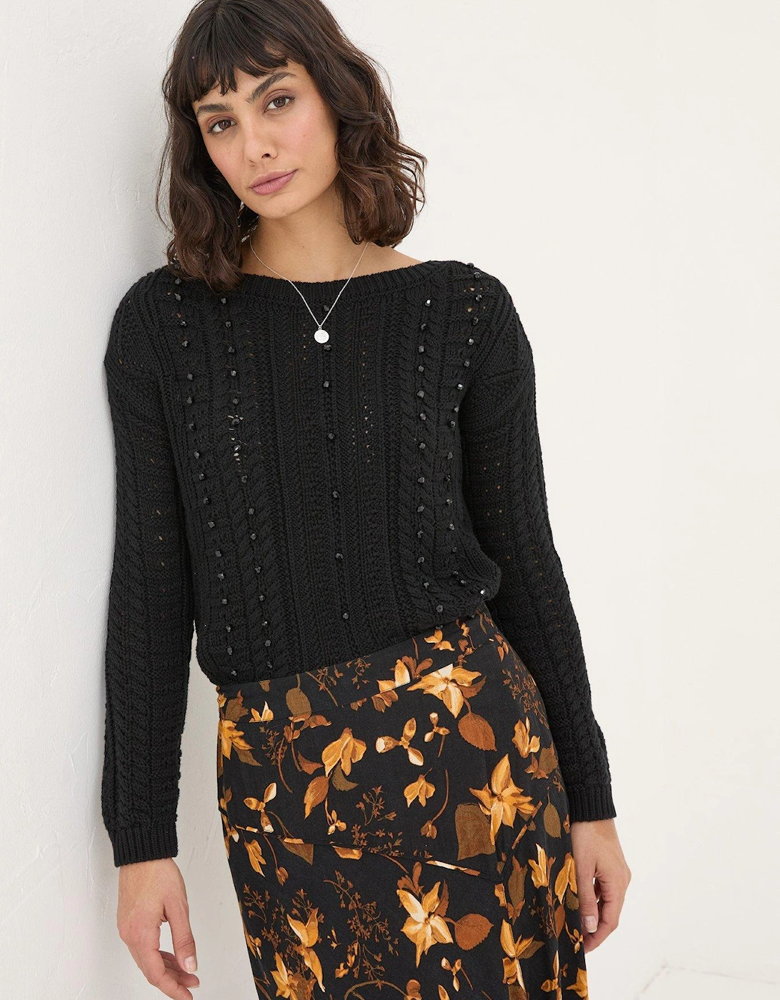 Damson Beaded Jumper - Black, 5 of 4