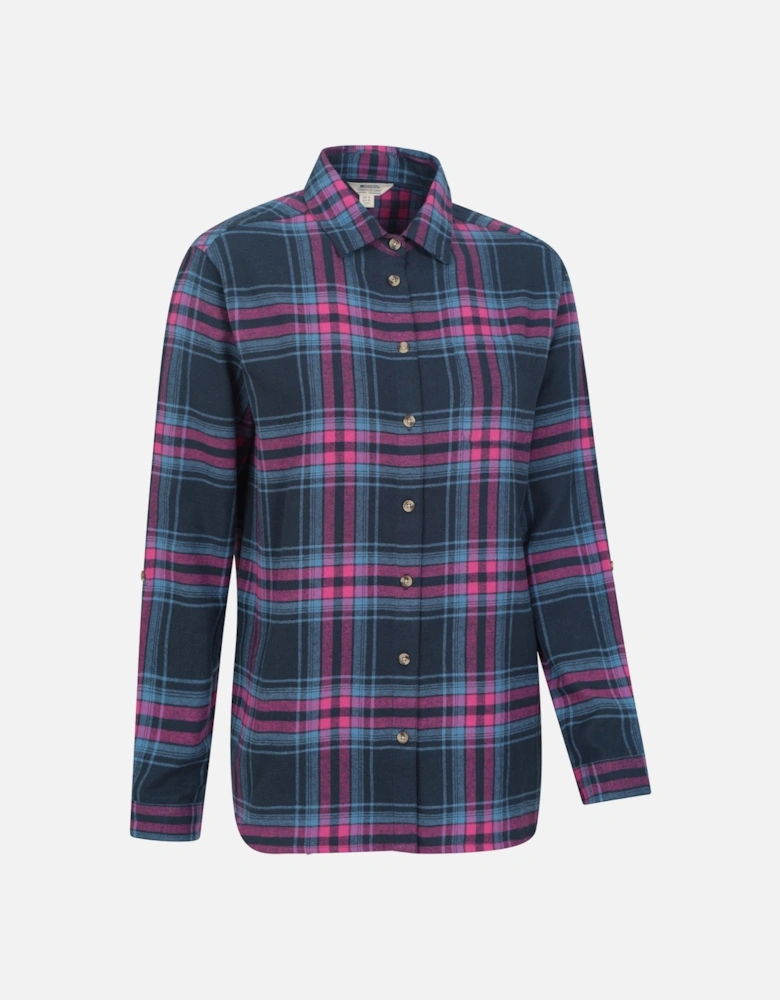 Womens/Ladies Balsam Brushed Flannel Longline Shirt