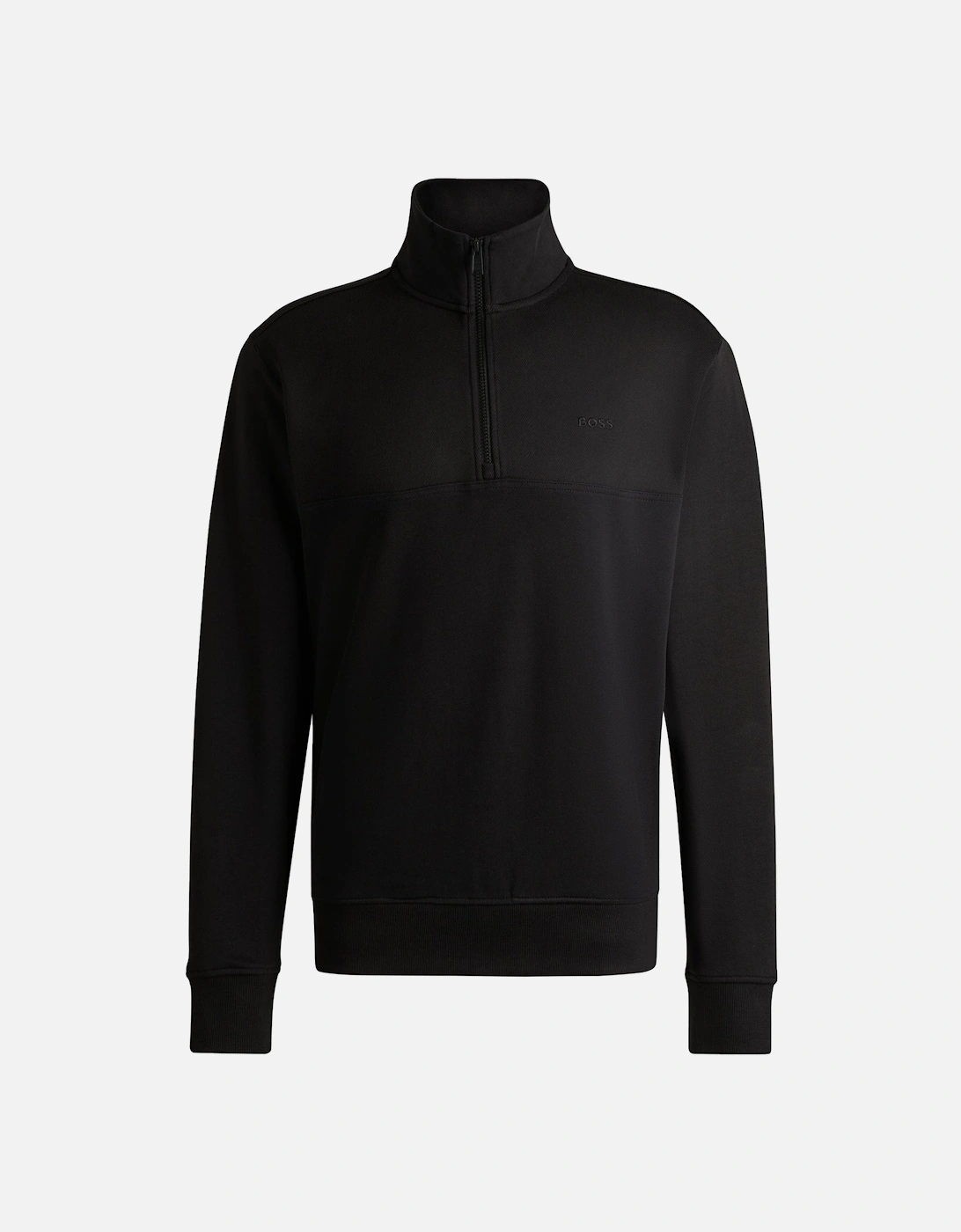 Boss Ze Corduroy Zip Neck Sweat, 5 of 4