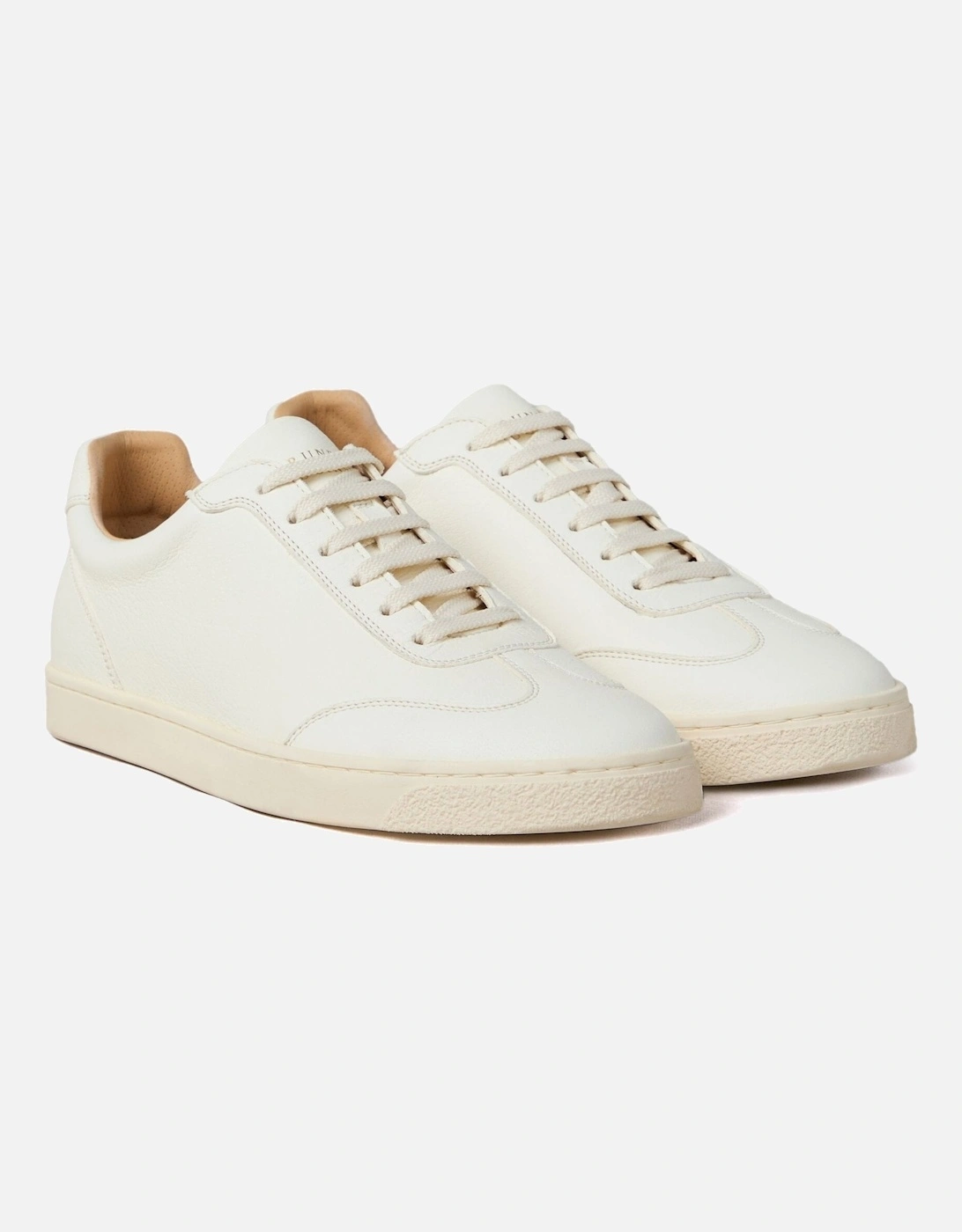 Leather Court Sneakers White