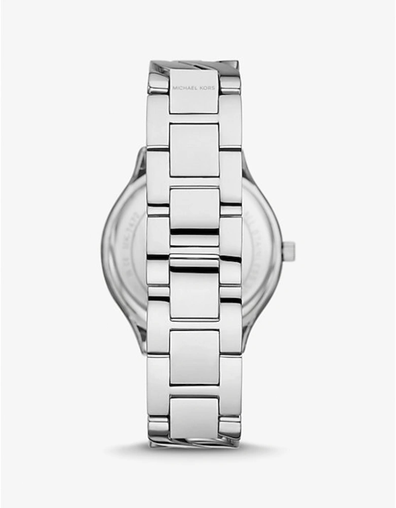Slim Runway Silver-Tone Curb-Link Watch