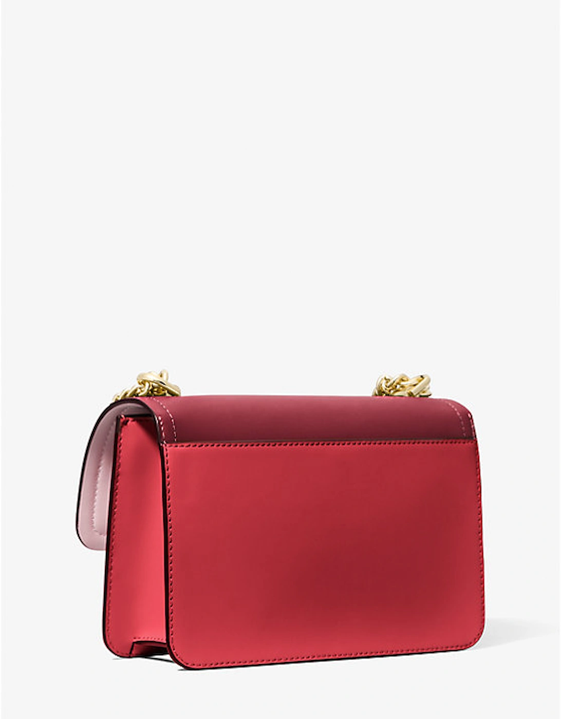 Heather Large Color-Block Leather Shoulder Bag