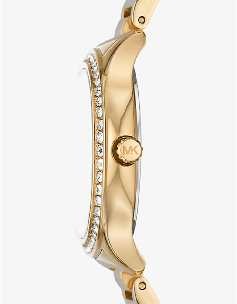 Sage Pavé Gold-Tone Watch