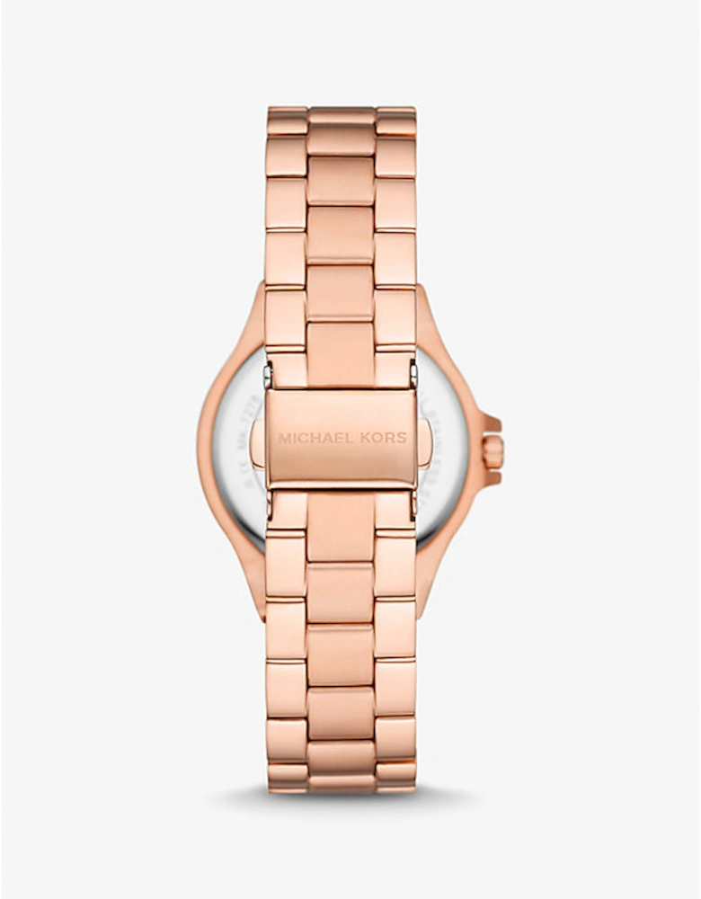 Mini Lennox Pavé Rose Gold-Tone Watch