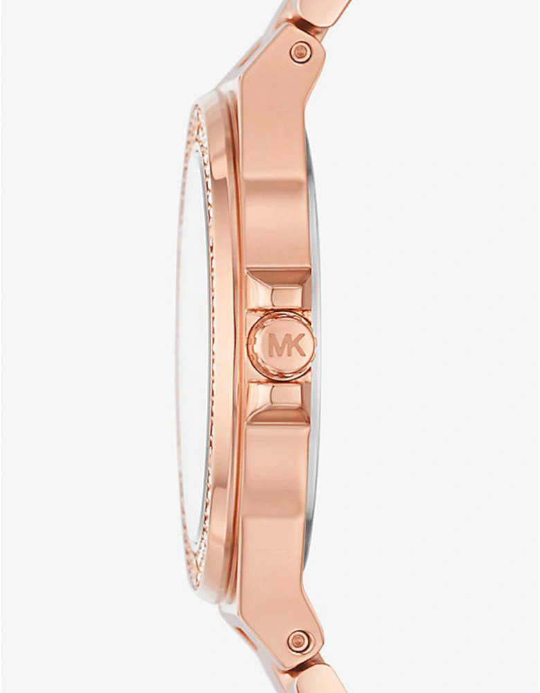 Mini Lennox Pavé Rose Gold-Tone Watch
