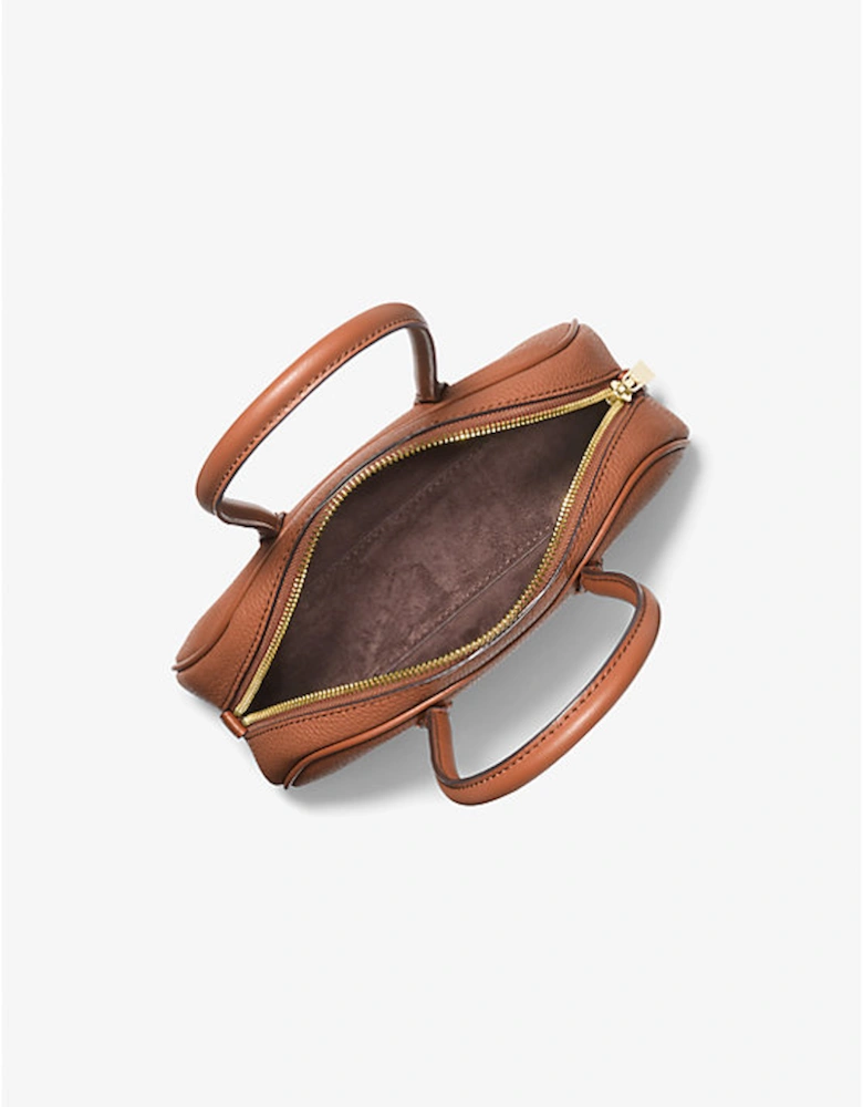 Lulu Small Pebbled Leather Satchel