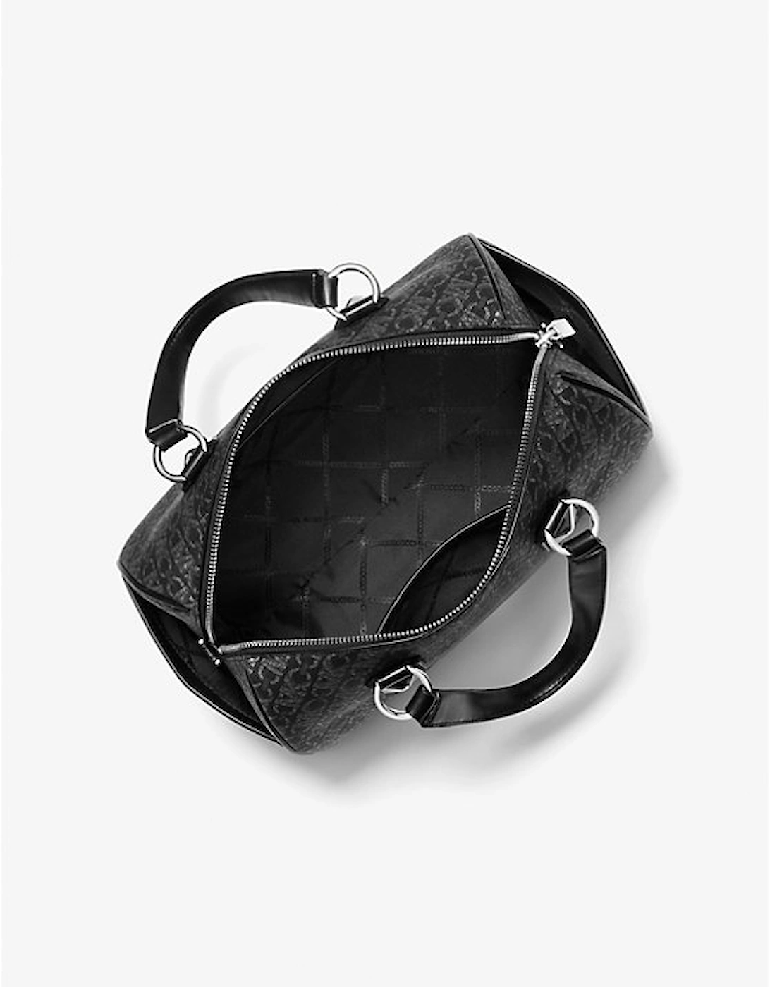 Grayson Medium Metallic Empire Signature Logo Satchel