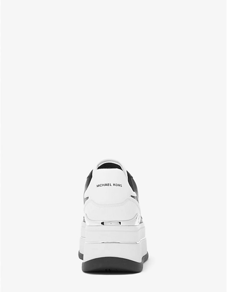 Hayes Two-Tone Leather Platform Sneaker