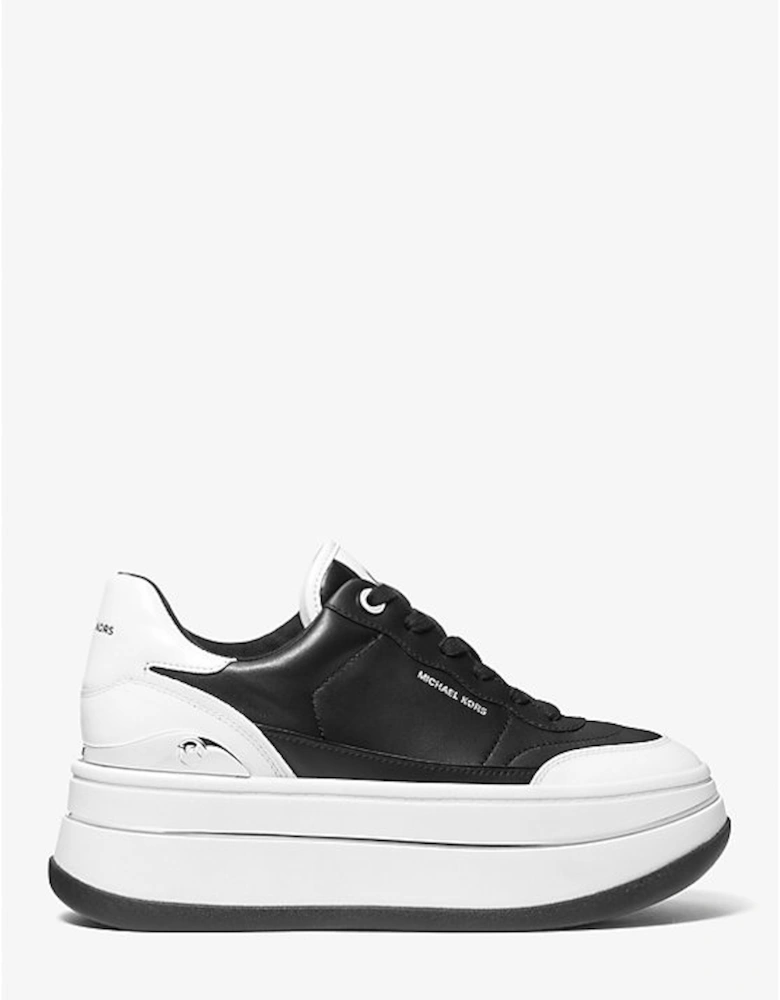 Hayes Two-Tone Leather Platform Sneaker