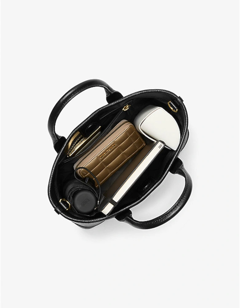Luisa Small Pebbled Leather Satchel