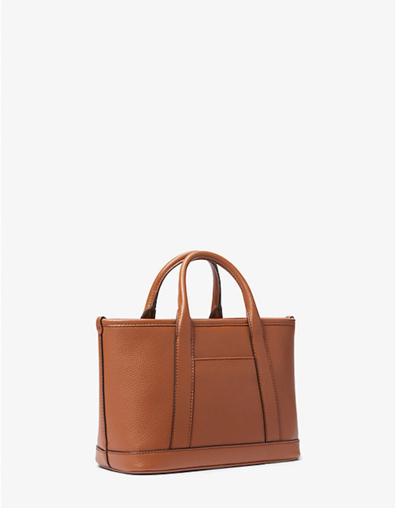Luisa Small Pebbled Leather Satchel