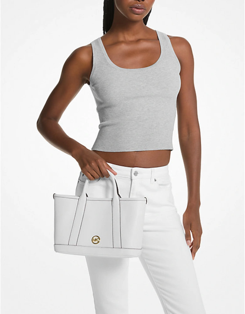 Luisa Small Pebbled Leather Satchel