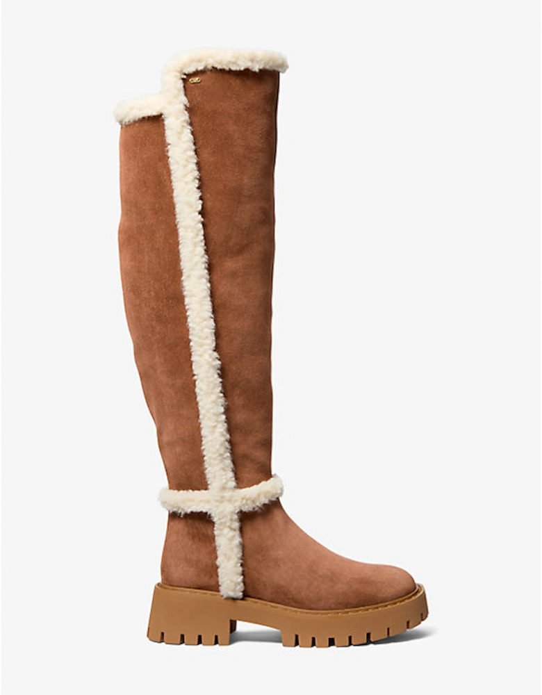 Asher Suede and Faux Shearling Boot