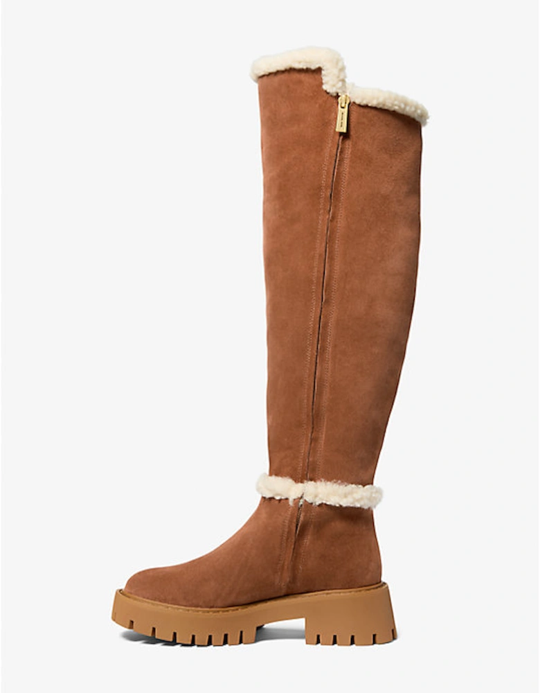 Asher Suede and Faux Shearling Boot