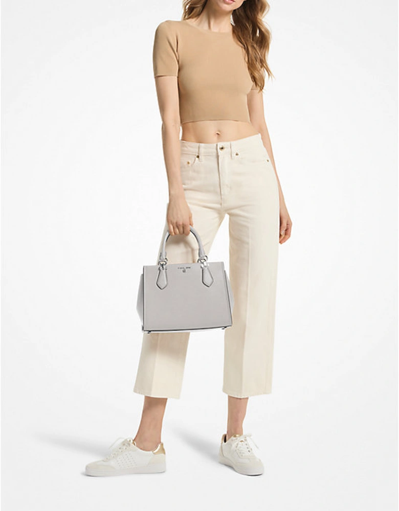 Marilyn Medium Saffiano Leather Satchel