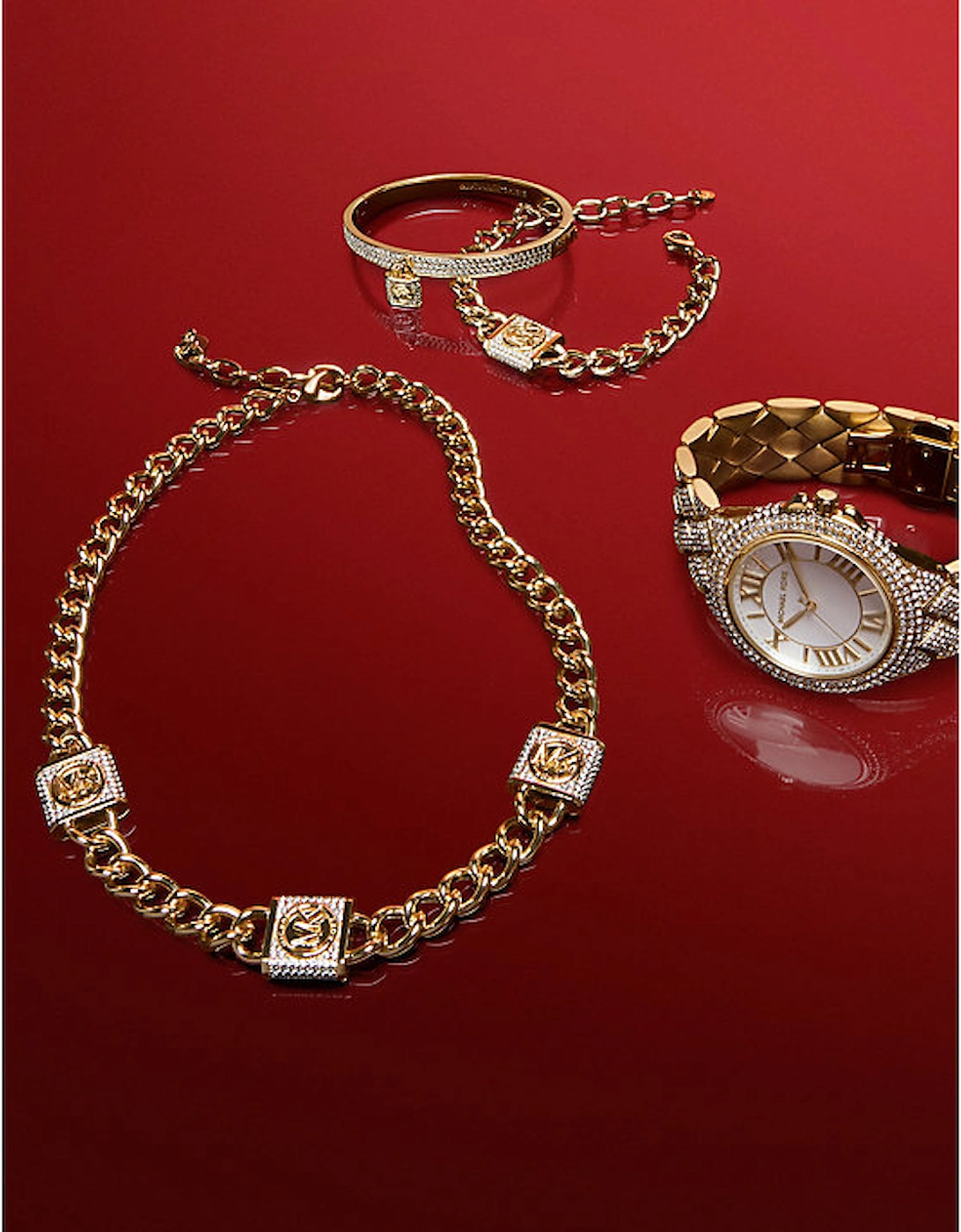 Oversized Camille Pavé Gold-Tone Watch, 6 of 5
