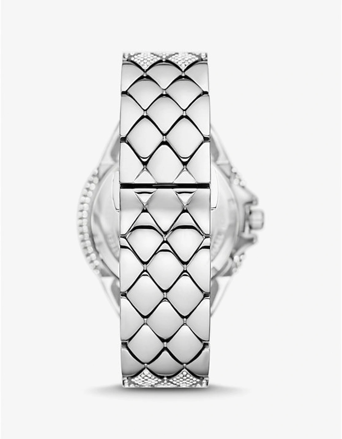 Oversized Camille Pavé Silver-Tone Watch