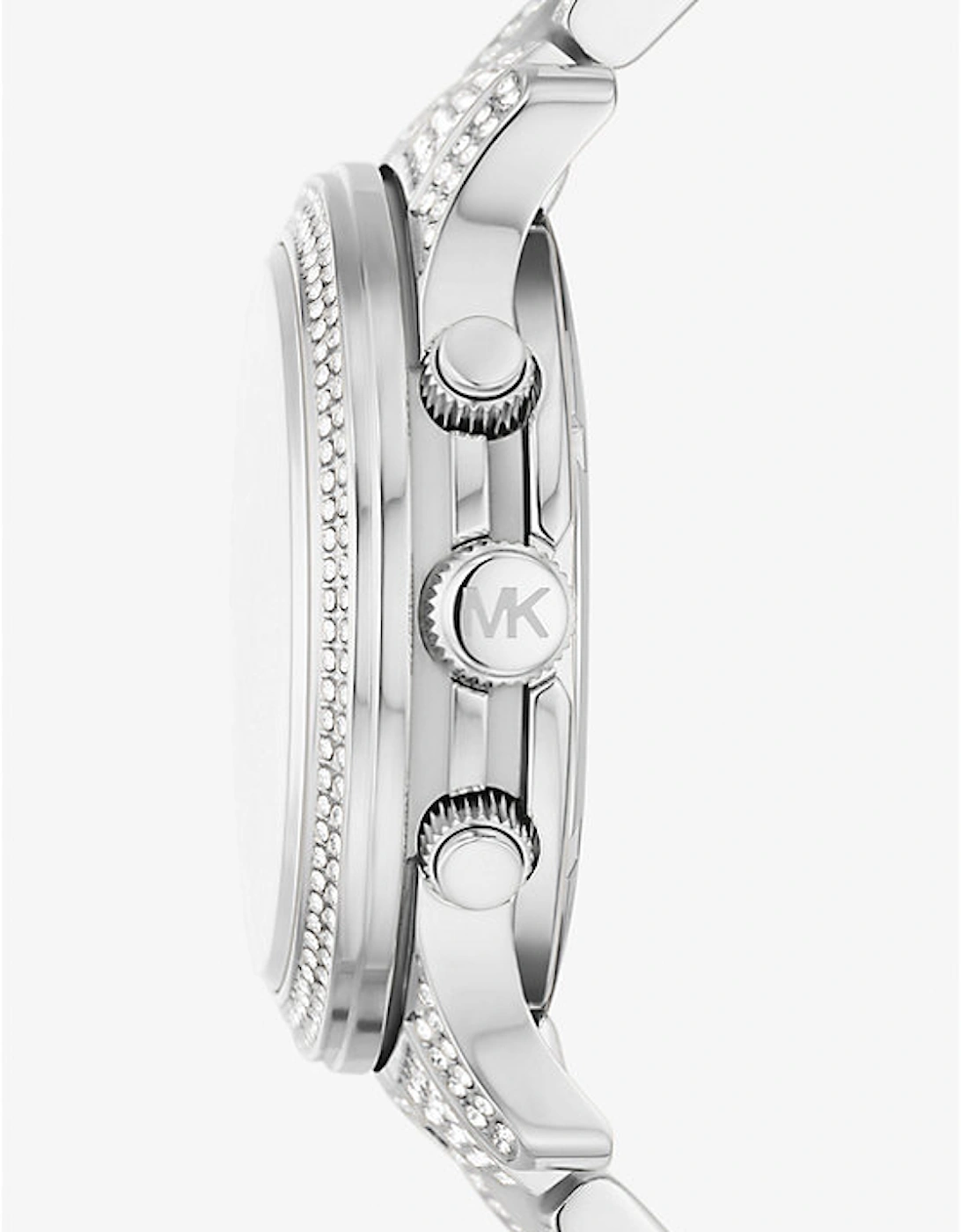 Runway Pavé Silver-Tone Watch