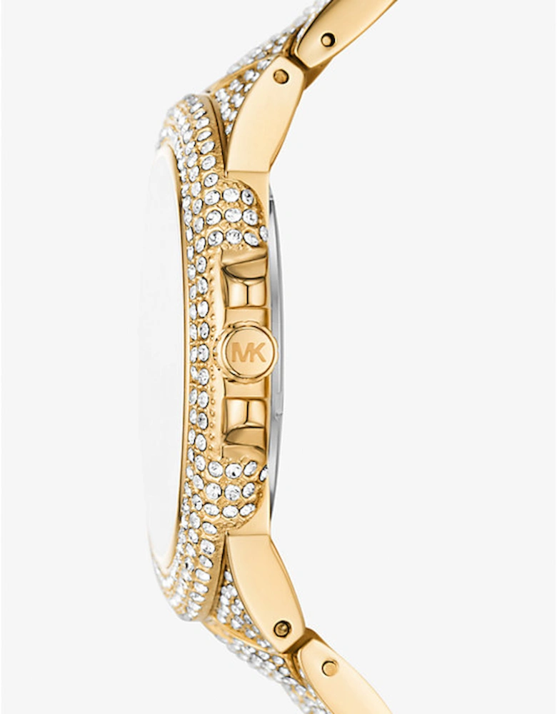 Oversized Camille Pavé Gold-Tone Watch