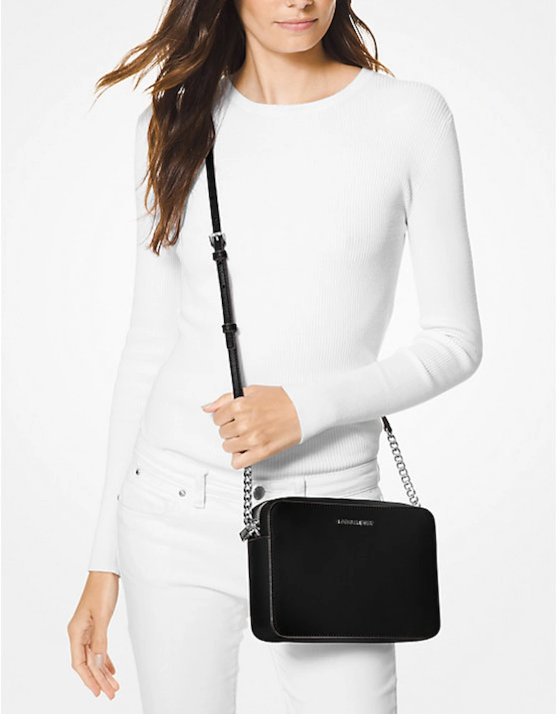 Jet Set Large Saffiano Leather Crossbody Bag