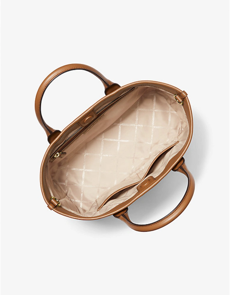 Luisa Medium Signature Logo Satchel