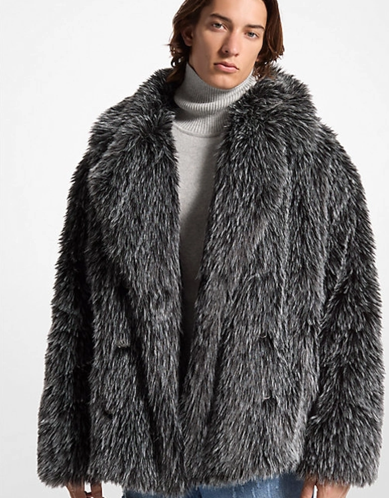 Faux Fur Peacoat