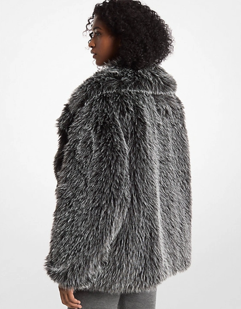 Faux Fur Peacoat