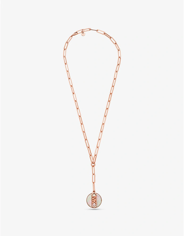 Precious Metal-Plated Brass Empire Chain-Link Necklace