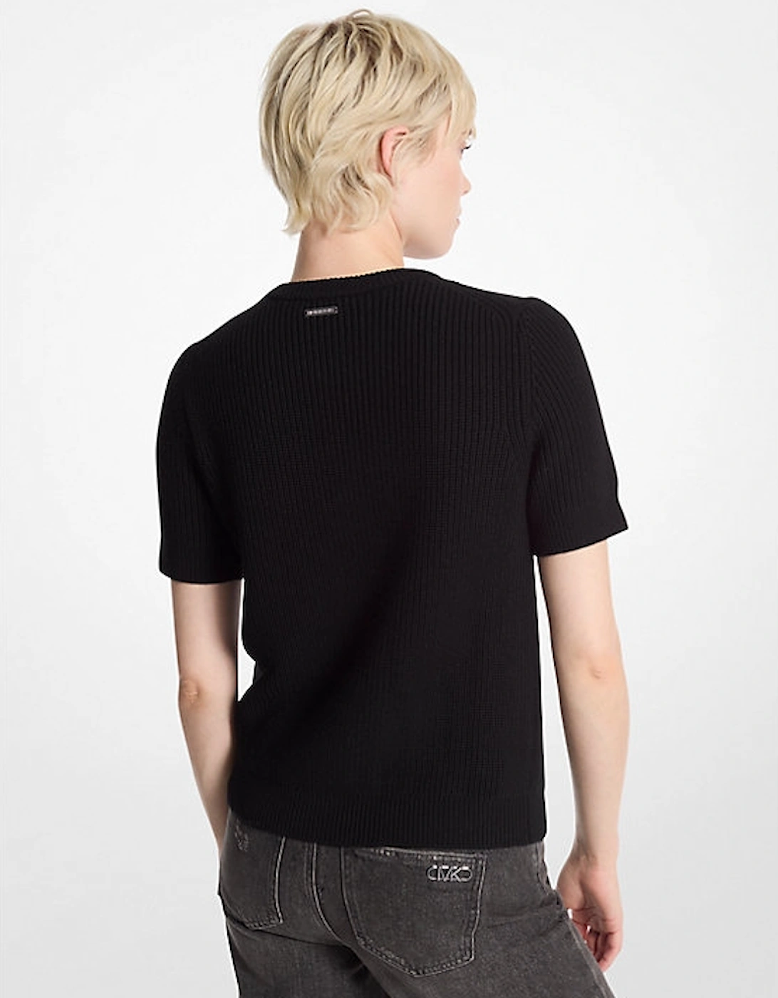 Wool Short-Sleeve Sweater