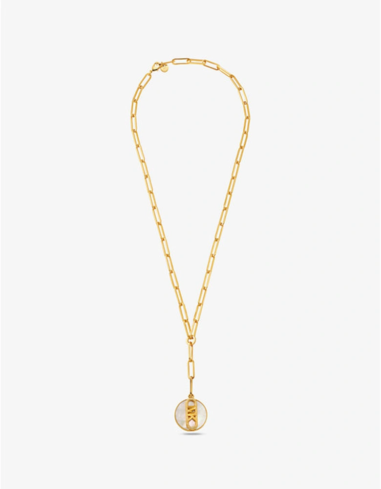 Precious Metal-Plated Brass Empire Chain-Link Necklace