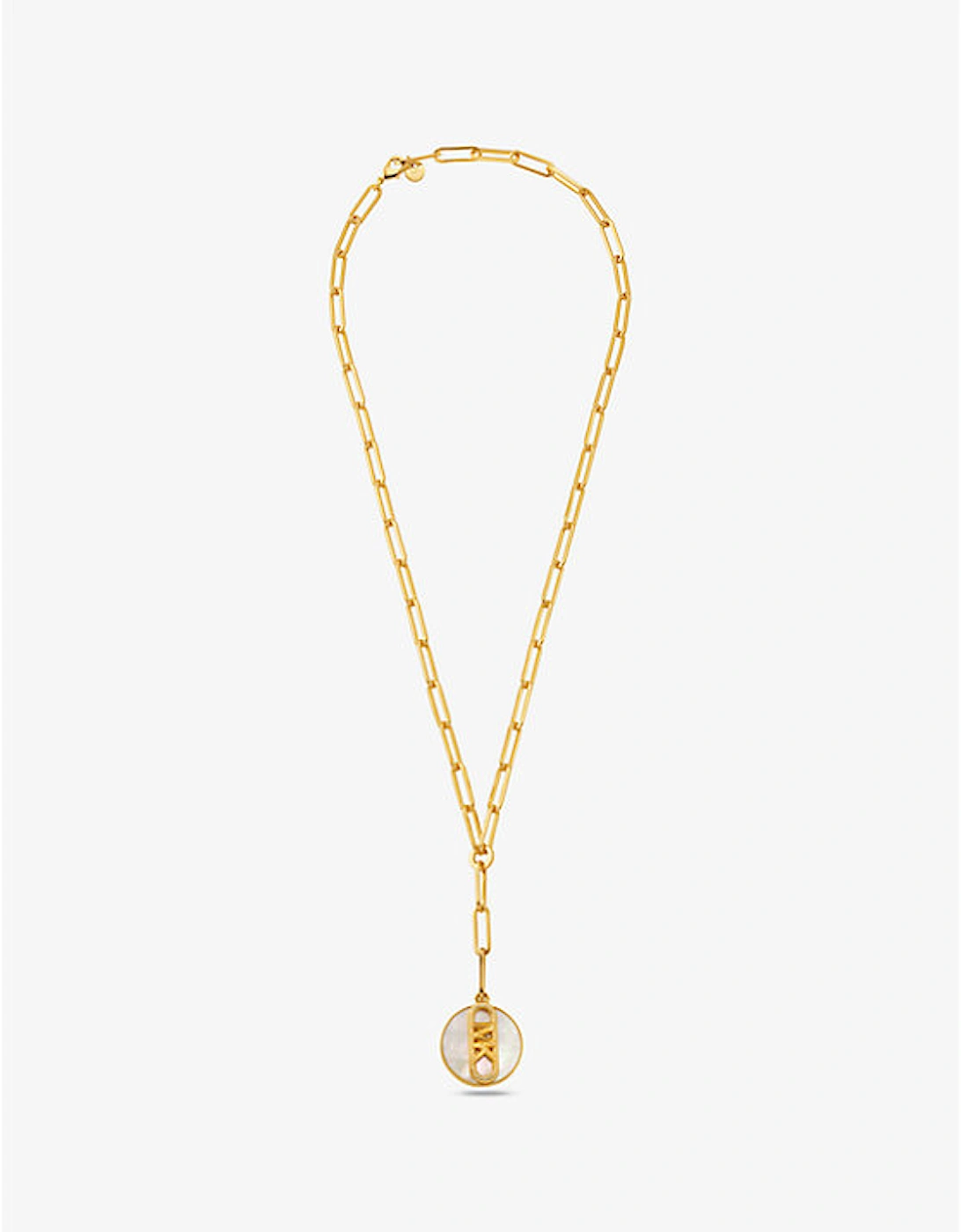 Precious Metal-Plated Brass Empire Chain-Link Necklace