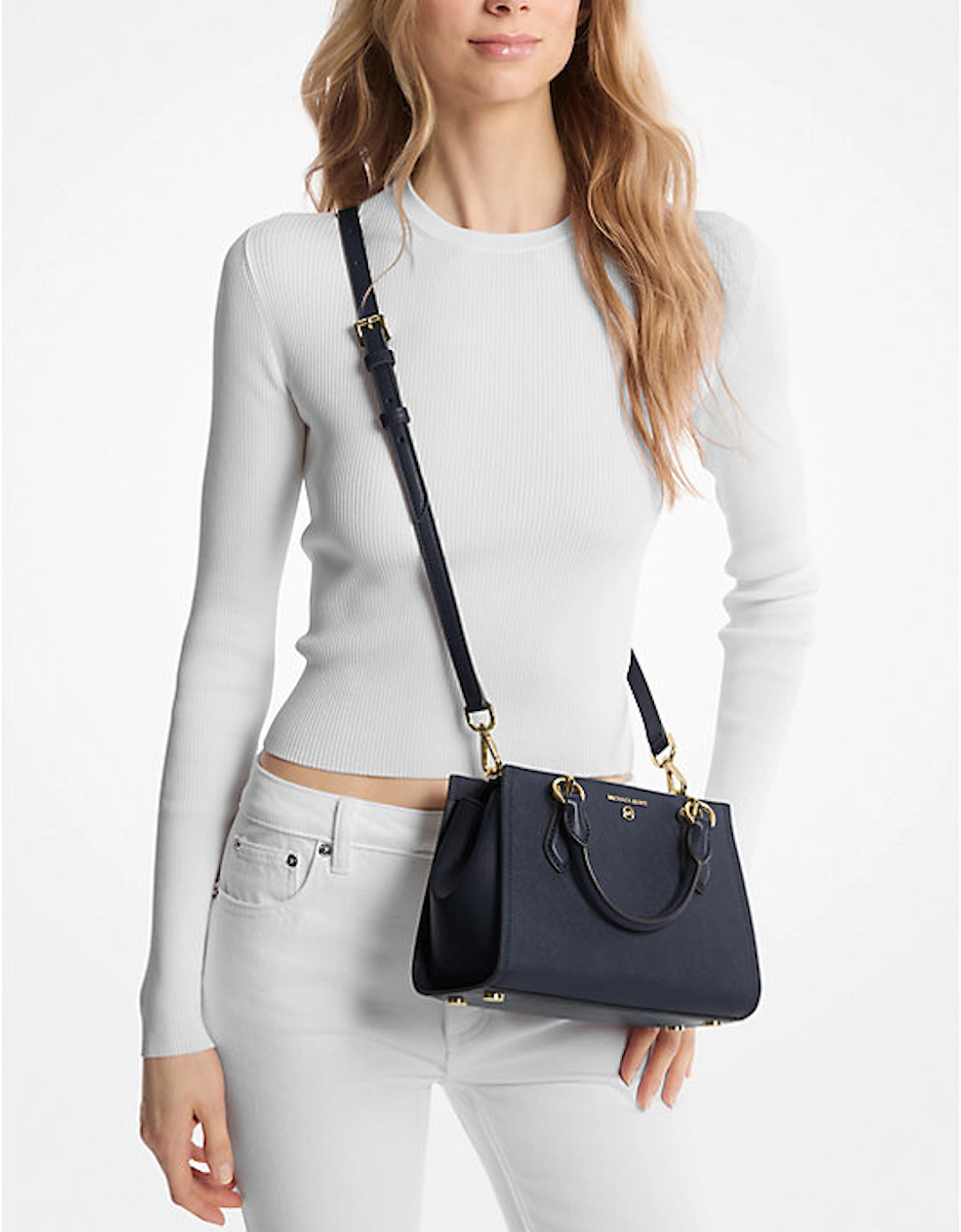 Marilyn Small Saffiano Leather Crossbody Bag