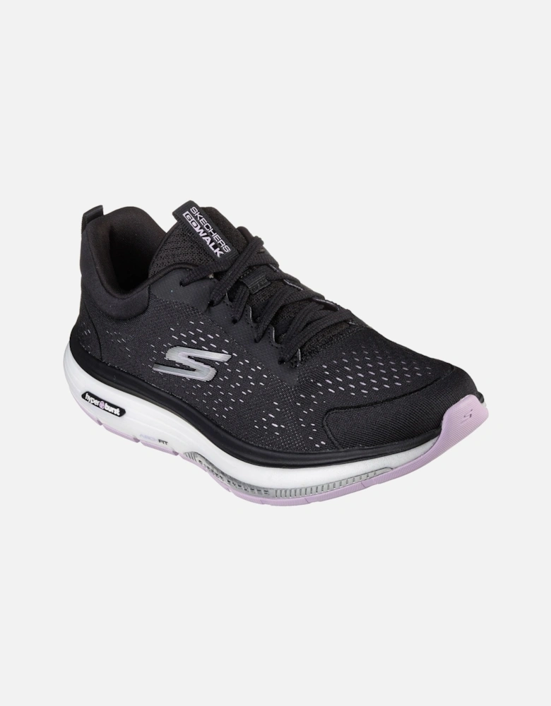 Skechers Womens Go Walk Workout Walker Outpace 124933-BKLV Black/Lavender Lace up Shoe