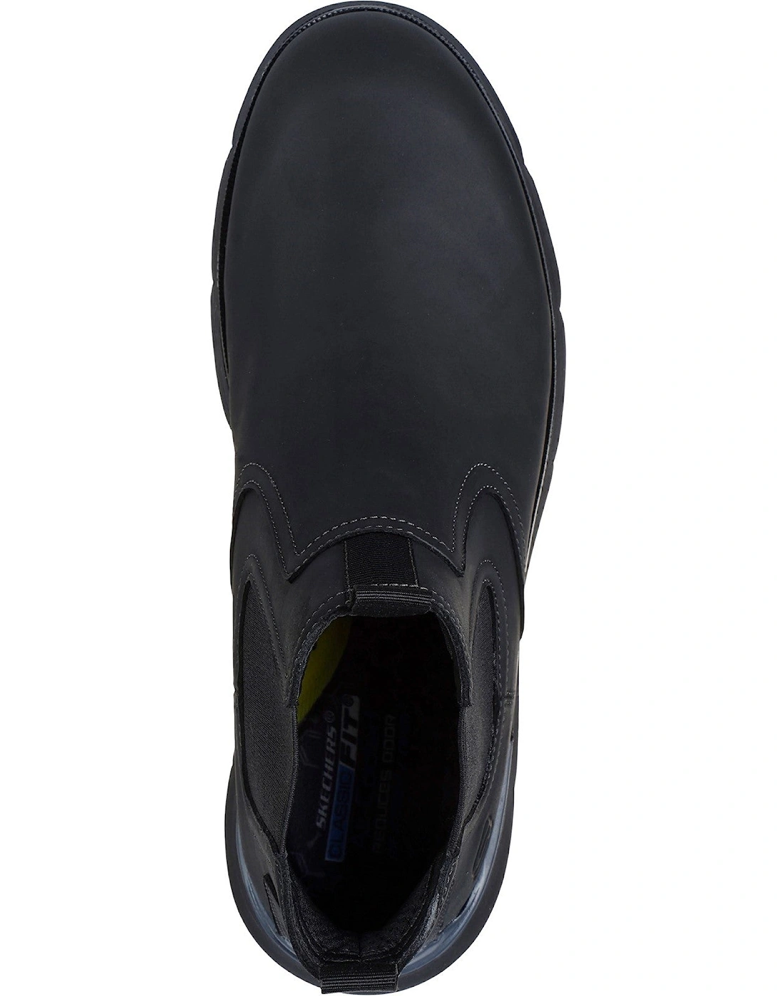 Mens Augustino Paulo 205227-BBK Black Slip On Shoe