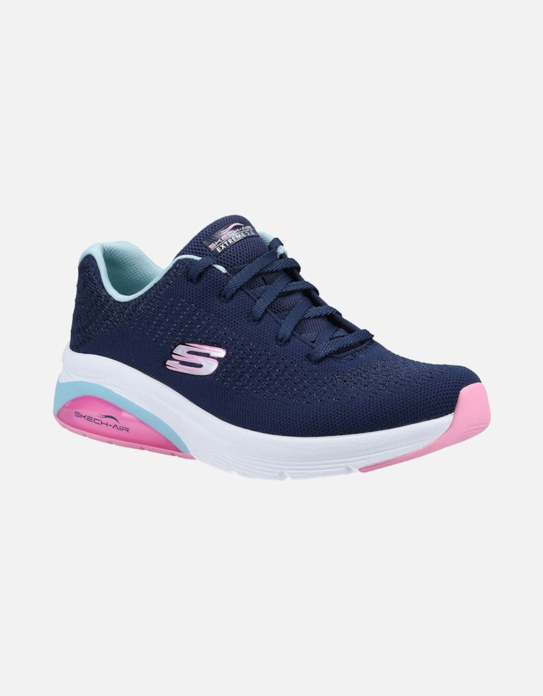 Womens Skech-Air Extreme 2.0 149645-NVLB Navy/Light Blue Lace Up Shoe