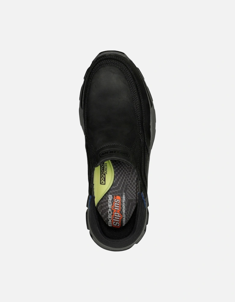 Mens Respected Elgin 204810-BLK Black Slip On Shoe