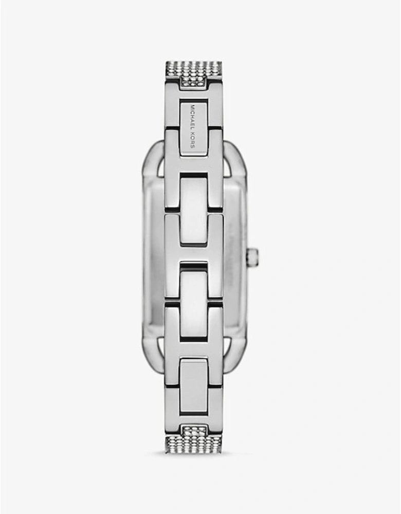 Mini Empire Pavé Silver-Tone Bangle Watch