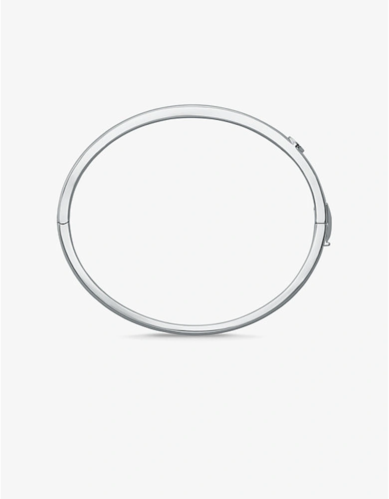 Precious Metal-Plated Brass Pavé Bangle