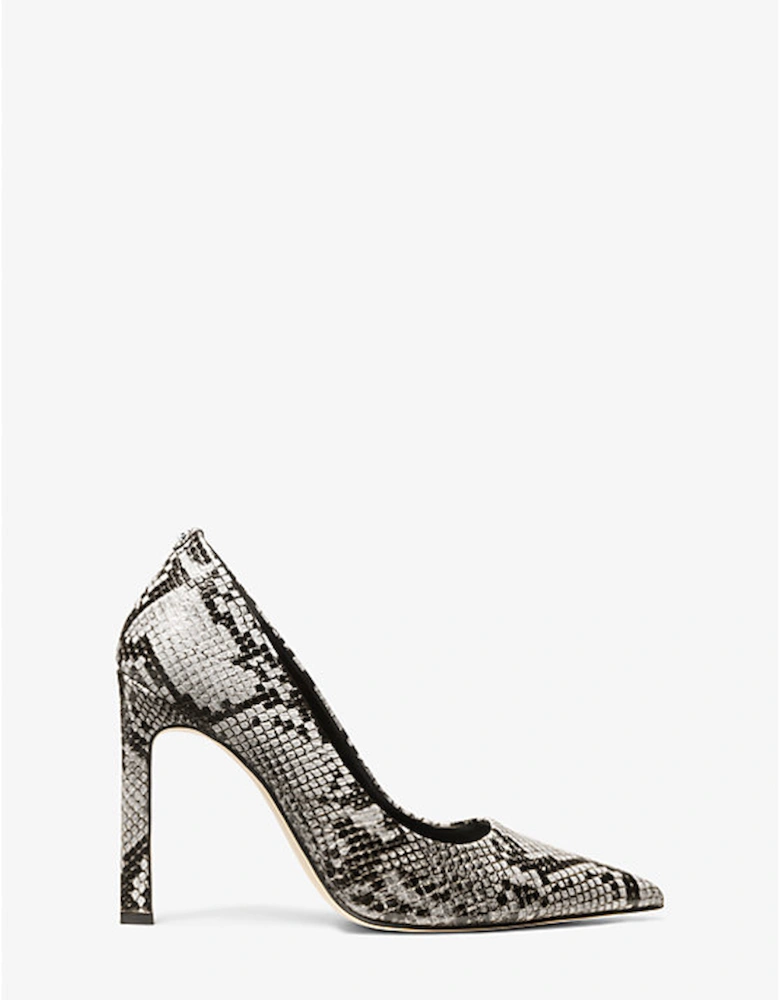 Amara Snake Embossed Leather Pump