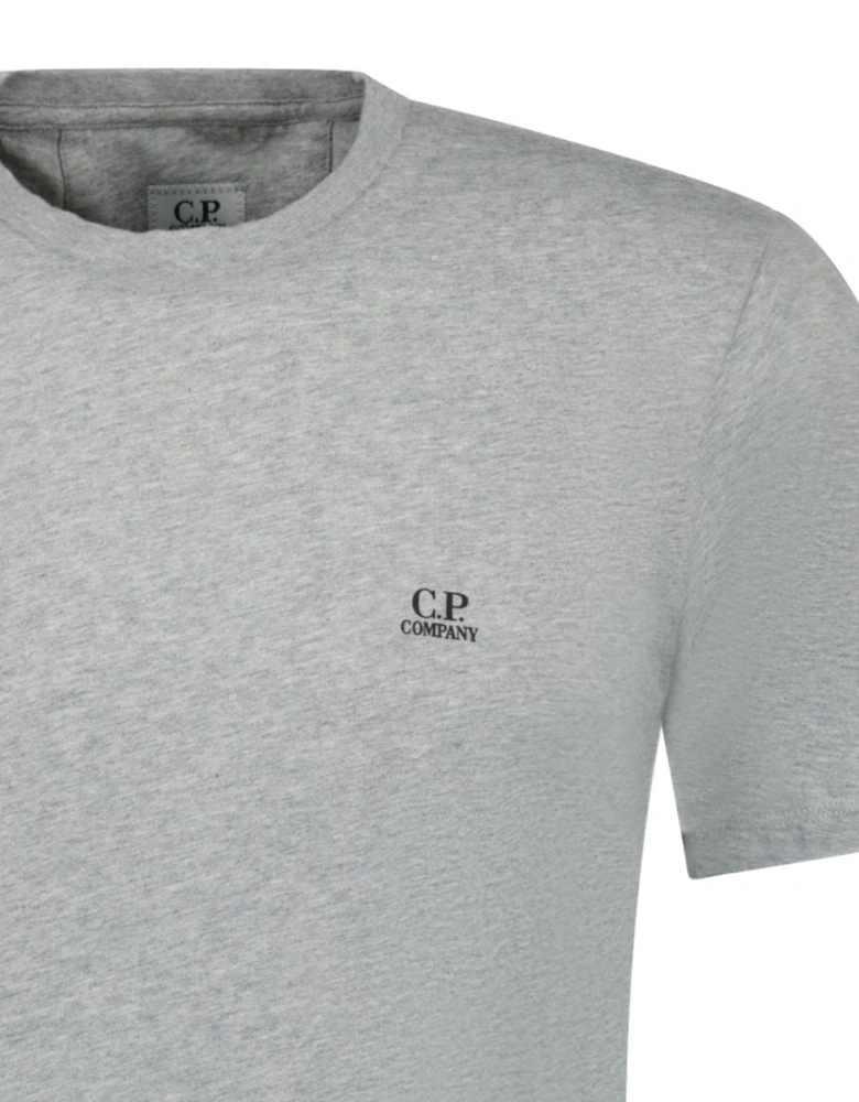 Writing Logo Crew T-Shirt Grey