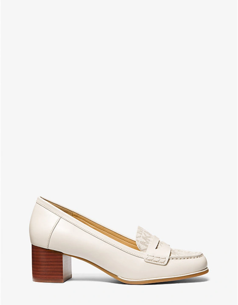 Frances Flex Leather and Logo Pump