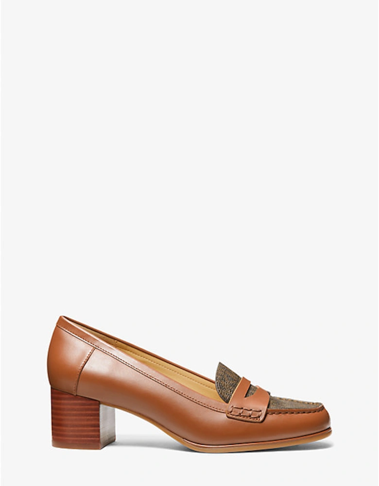 Frances Flex Leather and Logo Pump