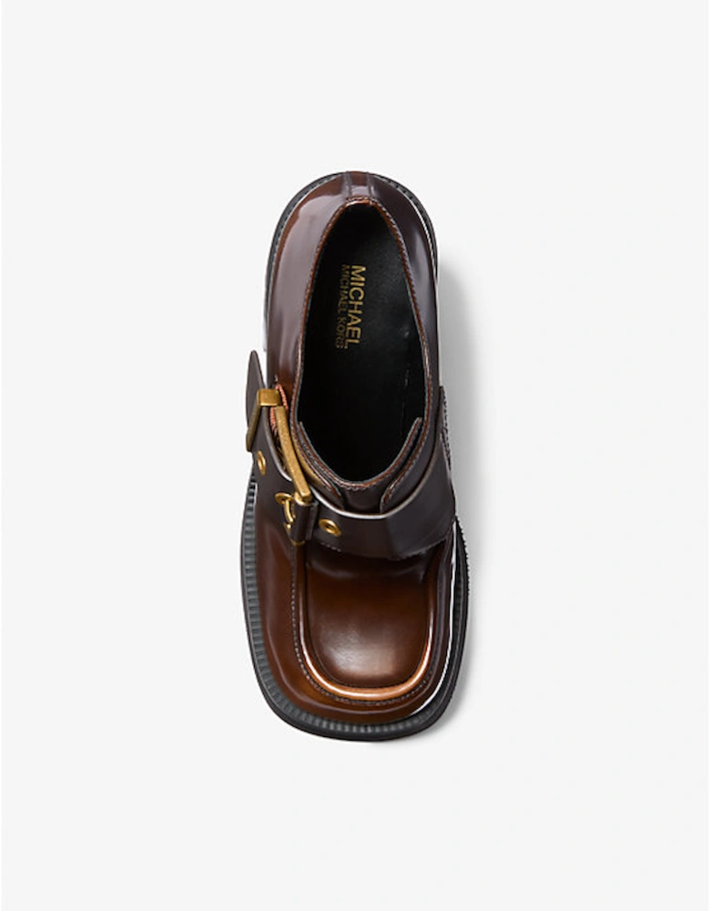 Colby Burnished Leather Platform Loafer