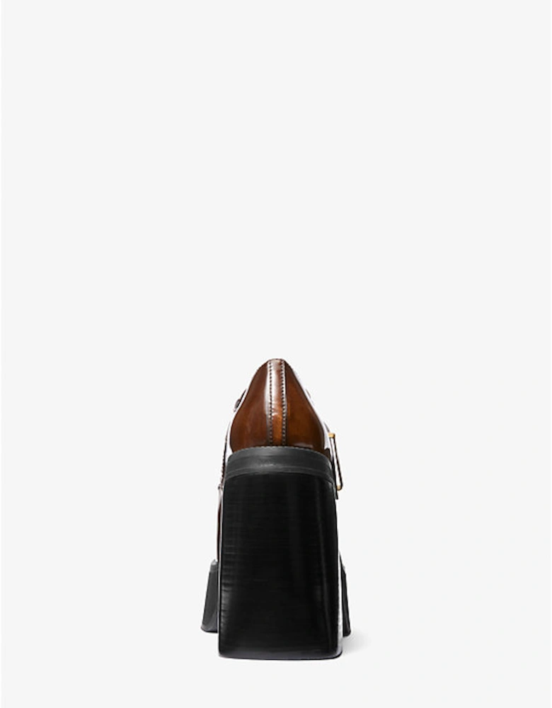 Colby Burnished Leather Platform Loafer