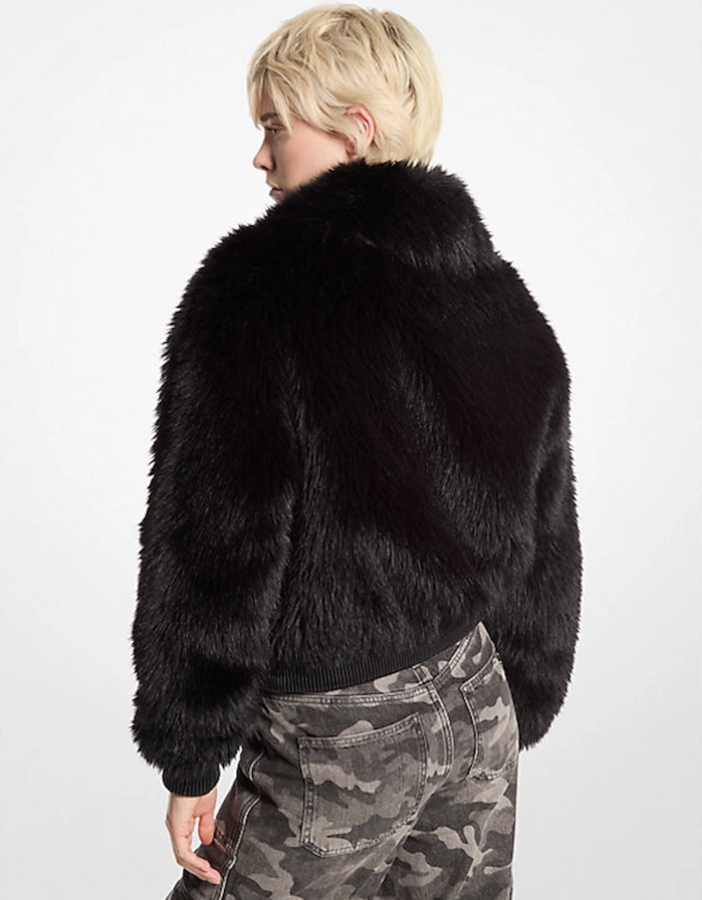 Faux Fur Bomber Jacket